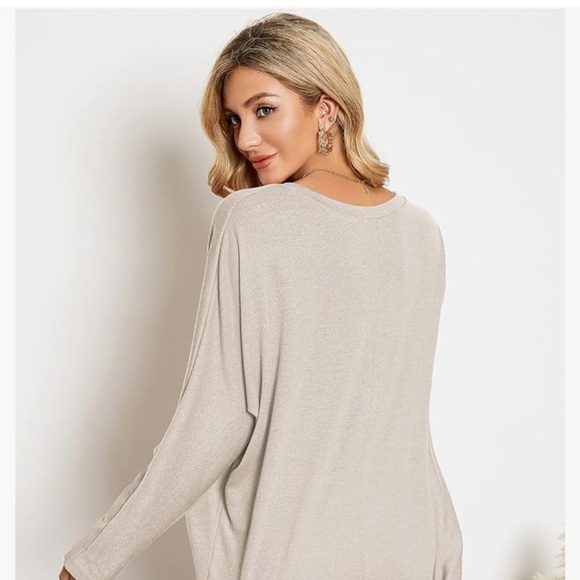 ❗️Zanzea Comfy oversized cream lightweight sweater. MSRP $78! - Picture 4 of 6